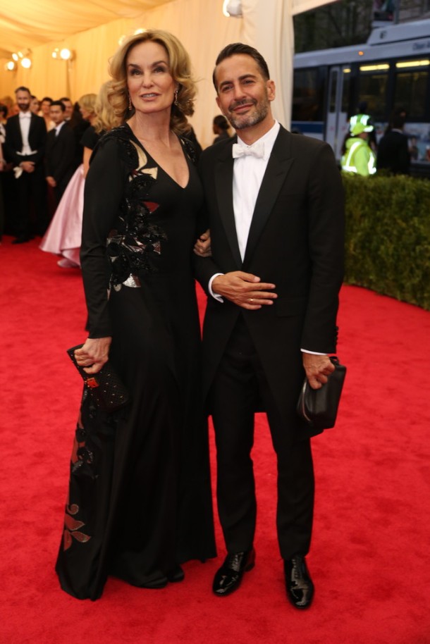 Jessica Lange and Marc Jacobs  Marc Jacobs is in Saint Laurent.  Josh Haner:The New York Times