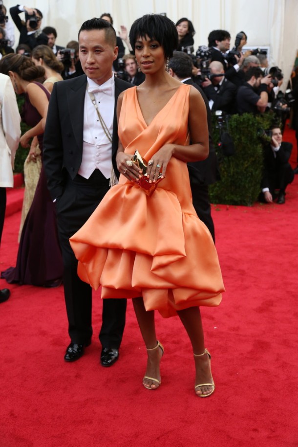 Phillip Lim and Solange in a dress by the designer.  Josh Haner:The New York Times